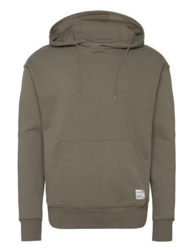 Sdlenz Hood Sw Tops Sweat-shirts & Hoodies Hoodies Green Solid