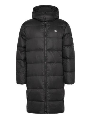 Essentials Down Long Parka Parka Takki Black Calvin Klein Jeans