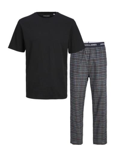 Jacbasic Tee And Woven Pants Giftb Jnr Pyjamasetti Pyjama Black Jack &...