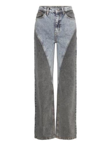 Straight Patchwork Jeans Bottoms Jeans Wide Grey ROTATE Birger Christe...