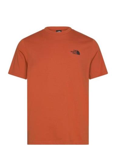 M S/S Simple Dome Tee Sport T-shirts Short-sleeved Orange The North Fa...