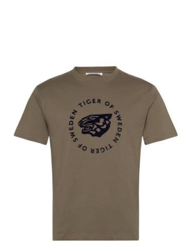 Dillan Tops T-shirts Short-sleeved Green Tiger Of Sweden