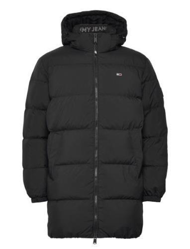 Tjm Essential Down Parka Parka Takki Black Tommy Jeans