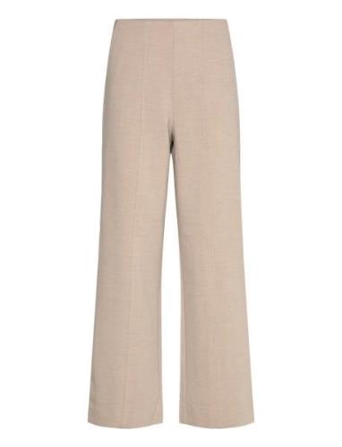 Mschmirabelle Michelle Hw Pants Bottoms Trousers Straight Leg Beige MS...