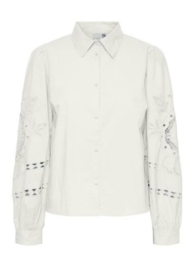 Yasm Lla Ls Shirt S. Tops Shirts Long-sleeved White YAS