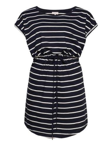 Carapril Ss Knee Dress Stripe Jrs Noos Lyhyt Mekko Blue ONLY Carmakoma