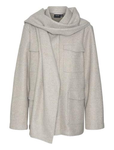 Vmpopsusan Jacket Ga Villakangastakki Grey Vero Moda