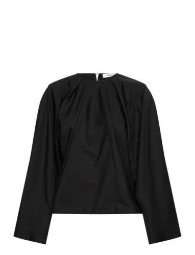 Juli Top Tops Shirts Long-sleeved Black Stylein