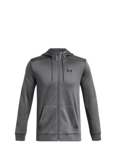 Ua Armour Fleece Fz Hoodie Sport Sweat-shirts & Hoodies Hoodies Grey U...