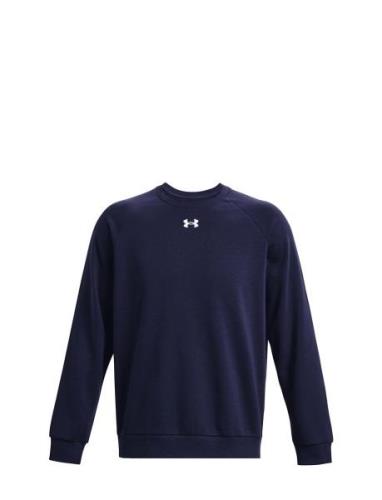 Ua Rival Fleece Crew Sport Sweat-shirts & Hoodies Sweat-shirts Navy Un...