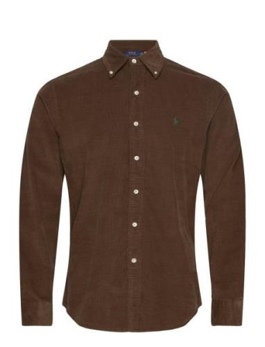 Custom Fit Corduroy Shirt Tops Shirts Casual Brown Polo Ralph Lauren