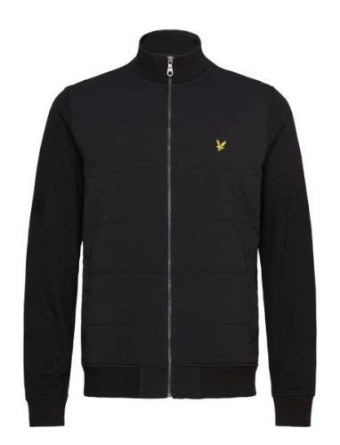 Hybrid Baffled Track Jacket Ohut Takki Black Lyle & Scott