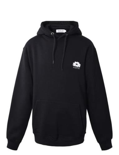 Hoodie W/Back Print Tops Sweat-shirts & Hoodies Hoodies Black Hound