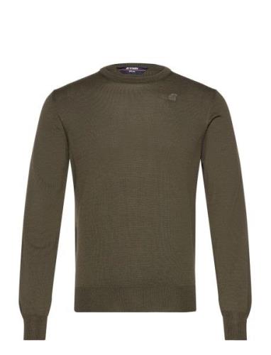 Sebastien Merino Tops Knitwear Round Necks Green K-Way