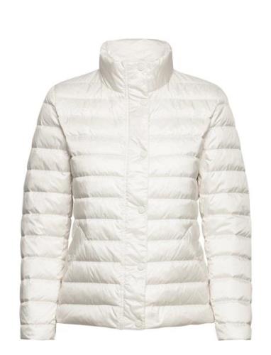 Light Down Jacket Vuorillinen Takki Topattu Takki Cream GANT