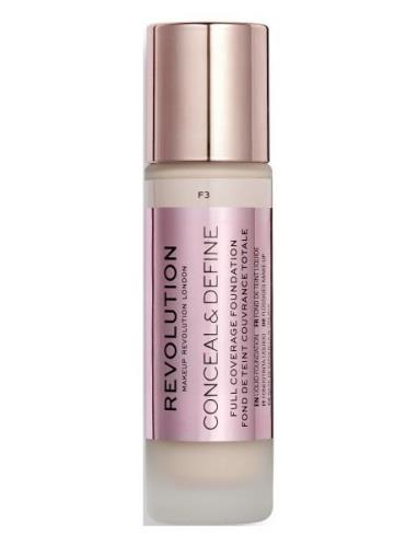 Revolution Conceal & Define Foundation F3 Peitevoide Meikki Makeup Rev...