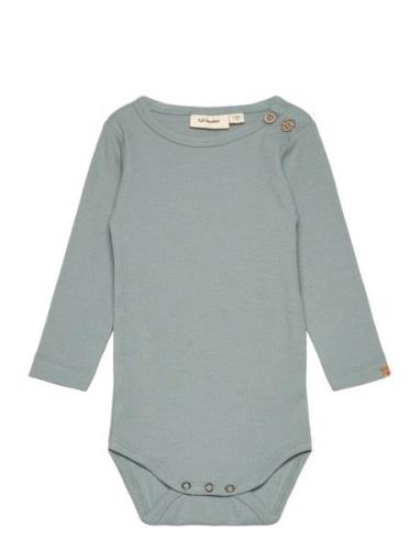 Nbmhalli Ls Slim Body Lil Bodies Long-sleeved Green Lil'Atelier