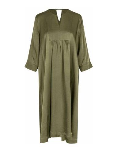 Manadyne Polvipituinen Mekko Khaki Green Masai