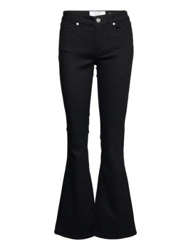 Marija Flare Swan Deep Black Bottoms Jeans Flares Black Pieszak