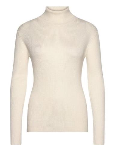 Anem Sbbbatildas Knit Tops Knitwear Turtleneck Cream Bruuns Bazaar