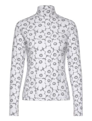 Jäkälä Unikko Tops T-shirts & Tops Long-sleeved White Marimekko