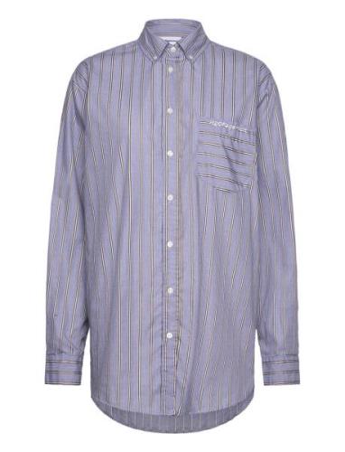 Holiday Shirt Tops Shirts Long-sleeved Blue H2O Fagerholt