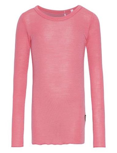 Rihanna Wool Tops T-shirts Long-sleeved T-shirts Pink Molo