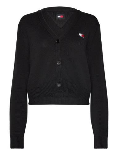 Tjw Essential Badge Cardigan Ext Tops Knitwear Cardigans Black Tommy J...