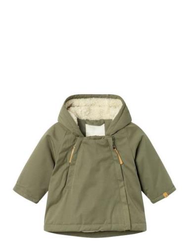 Nbmgodo Padded Loose Jacket Fo Lil Parka Takki Khaki Green Lil'Atelier