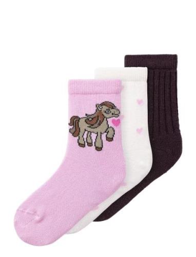 Nmfnadia 3P Sock Sukat Multi/patterned Name It