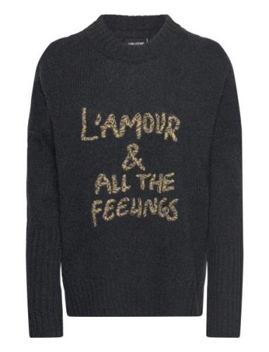 Malta We Feelings Tops Knitwear Jumpers Grey Zadig & Voltaire