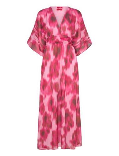 Laurencras Dress Polvipituinen Mekko Pink Cras