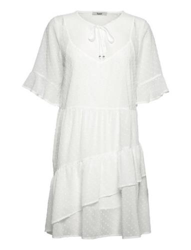 Sheer Heather Dress Lyhyt Mekko White Bzr