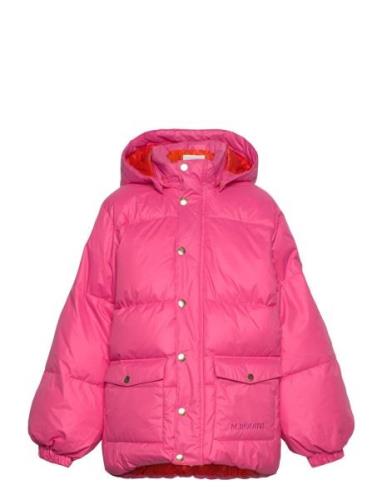 Heavy Hooded Puffer Jacket Toppatakki Pink Mini Rodini