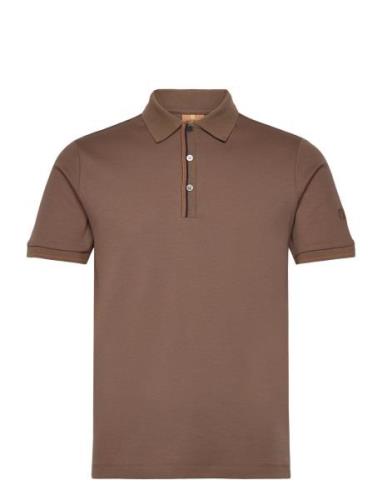 Mmgharvey Polo Ss Tee Tops Polos Short-sleeved Brown Mos Mosh Gallery