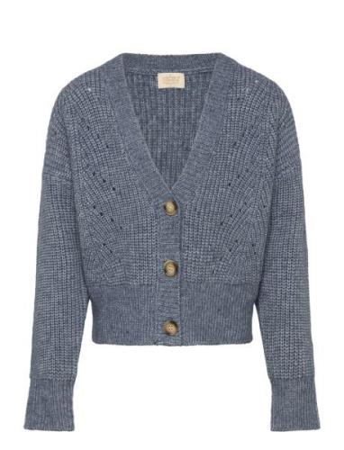 Cardigan Knit Tops Knitwear Cardigans Blue Creamie