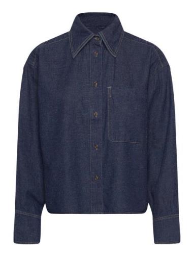 Jayaiw Shirt Tops Shirts Long-sleeved Blue InWear