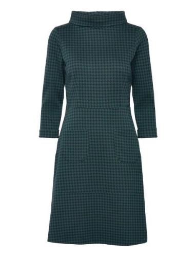 Kim Dogtooth Dress Polvipituinen Mekko Blue Jumperfabriken