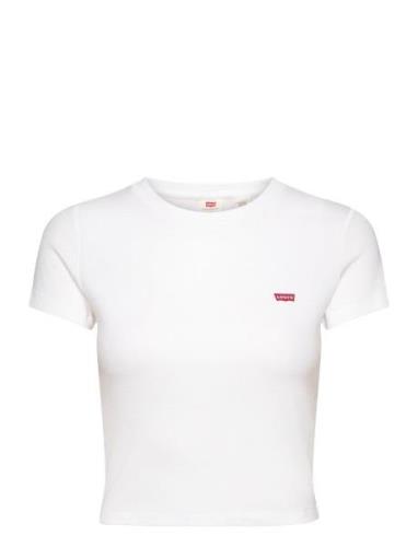 Essential Sporty Tee White + R Tops T-shirts & Tops Short-sleeved Whit...