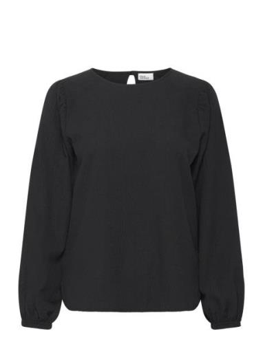 Mercer Blouse Tops Blouses Long-sleeved Black Once Untold