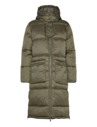 Francessz Jacket Outerwear Topattu Pitkä Takki Khaki Green Saint Trope...