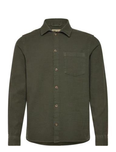 Casual Overshirt Tops Overshirts Green Revolution