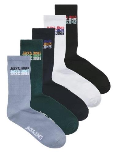 Jaccyber Tennis Socks 5 Pack Jnr Sukat Multi/patterned Jack & J S