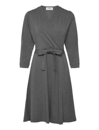 Kate Dress Polvipituinen Mekko Grey Jumperfabriken