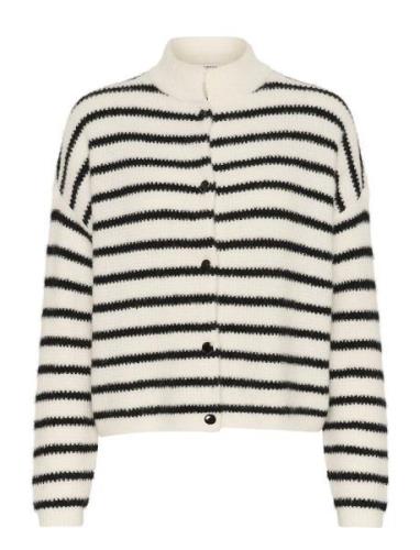 Alphagz Short Cardigan Noos Tops Knitwear Cardigans Cream Gestuz