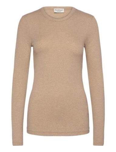 Bs Margrethe Regular Fit Top Tops Shirts Long-sleeved Beige Bruun & St...