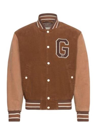 Cord Varsity Jacket Bombertakki Takki Brown GANT