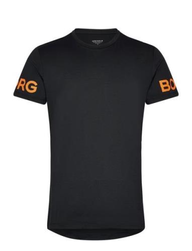 Borg T-Shirt Sport T-shirts Short-sleeved Black Björn Borg