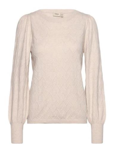 Frmelani Pu 3 Tops Knitwear Jumpers Beige Fransa