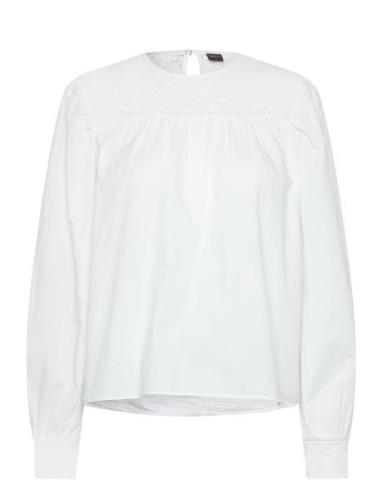 C_Bernena Tops Blouses Long-sleeved White BOSS